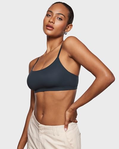 Image of INLYRIC Women's Inbarely Bralettes Cami Bras No Underwire Wireless Seamless Unlined Comfort Sports Bra