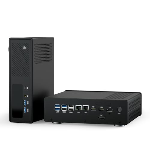 Image of WEIDIAN AI Mini PC RTX 5050, Mini Gaming PC AI Ultra 7-165H 32GB DDR5 1TB NVME SSD, 8K 2DP 2HD, WiFi7 BT5.4, 8USB, Industrial Computer Support AMT Remote Management | 7x24H Operation