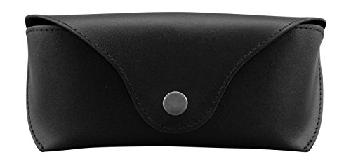 Lichfield Leather Yoshi - Funda de Piel para Gafas, Color Negro