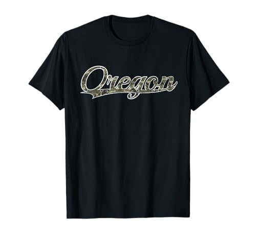 Oregon State Pacific Northwest Camouflage Vintage Inspired T-Shirt