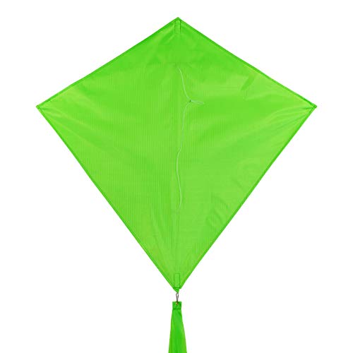 In the Breeze 3297 - Lime 30 Inch Diamond Kite - Solid Green, Fun, Easy Flying Kite