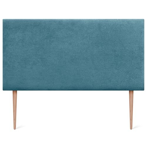 DHOME Cabecero Tapizado Liso de Tela Aqualine