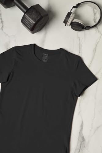 Image of Dollar Women's Solid Stretchable Cotton Round Neck Tshirt