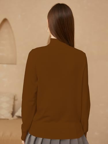 Image of SANGTREE Women's Turtleneck Sweaters Long Sleeve Pullover Tops | Breathable Lightweight Fabric| Fall Winter Fashion Outfits| Perfect for Daily,Office,Vacations,Holiday,Family Gatherings Etc.