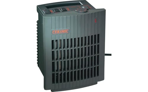 BERGER Keramik- Heizlüfter max. 1500 W | Leise mobile Heizung für Camping, Werkstatt, Büro, Bad | kleiner Heizlüfter mit 2 Leistungsstufen | Energiesparend & sicher