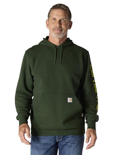 Image of Carhartt Men's Big & Tall Rain Defender Paxton Heavyweight Hooded Sweatshirt