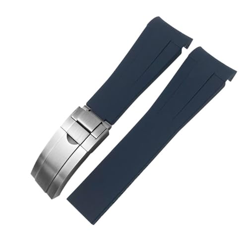 Bracelet de montre en caoutchouc incurvé 22mm agate pour montre GMT Datejust Explorer