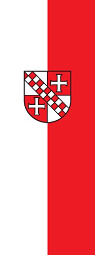 Drapeau Maselheim vertical de 6m² au format portrait 400x150cm