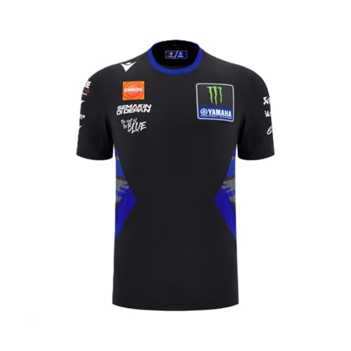 Camiseta Team Replica Hombre Monster Energy Yamaha MotoGP, Negro , XXXXXL
