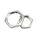 JOQWEVIEG 304 Stainless Steel BSP Hex Lock Nuts - 1/8