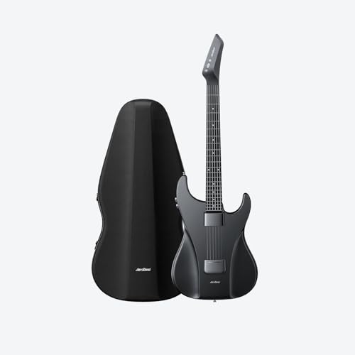 AEROBAND Black Full-Size Guitar-Shaped MIDI Controller, MIDI Guitar, Music Creation (With Bag)