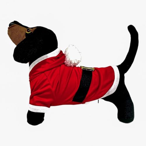 WAY PET Roupa Fantasia para Cães Natal, Fantasia Papai Noel e Mamae Noel para Cachorro, Roupa para C