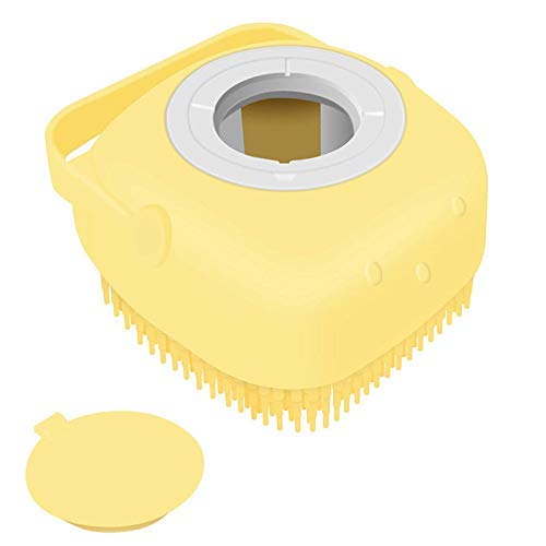 Silicone Body Scrubbers Loofah Brush for Use in Shower, Silicone Massage Exfoliating Bath Brush with Soap Dispenser, Deep Cleaning, Reusable Loofa for Women Kids