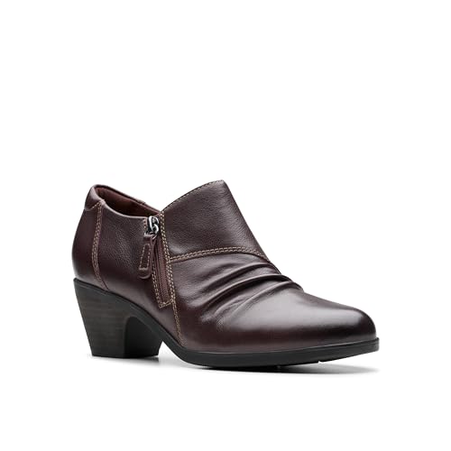 Clarks Collection Women's Emily 2 Braley Loafer, Dark Brown Leather, 9 Narrow US - image 8