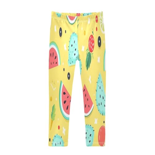 Bolaz Toddler Girls Leggings Printed Yoga Pants Leggings Watermelon Pineapple for Kids