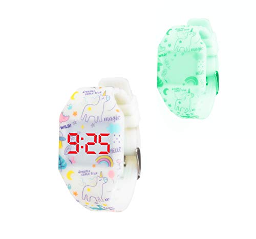 Kiddus Montre LED Digitale pour Enfant : Montre Bracelet en Silicone Souple pour Garçons et Filles, Pile Japonaise Remplaçable de Longue Durée, Légère