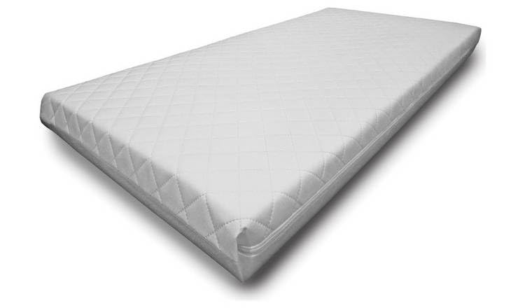 QM-Bedding BABY TODDLER COT BED MATTRESS BREATHABLE FOAM QUILTED AND WATERPROOF COVER (160 x 80 x 10 cm)