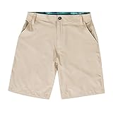 Mossy Oak Men's Standard Stretch Golf Shorts Dry Fit, Pale Khaki, 2X