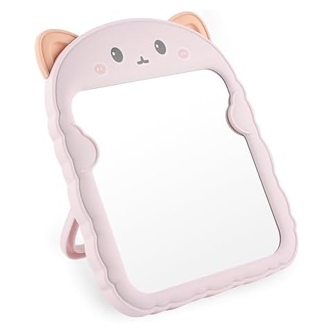 TBWHL Cute Cartoon Cat Desk Mirror Cover