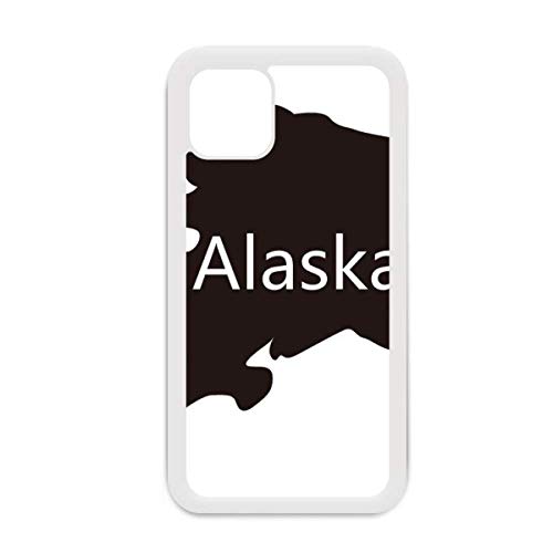 Coque iPhone Mini motif drapeau Alaska USA style urbain blanc