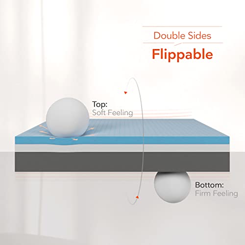 Sweetnight Full Size Mattress, 10 Inch Full Memory Foam Mattress, Double Sides Flippable Full Bed Mattress In A Box, Gel Infused And Perforated Foam For Cool Sleep And Pressure Relief #TOP1