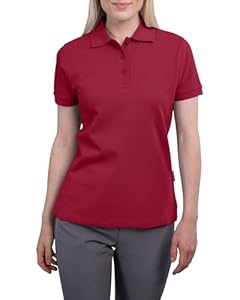 HRM 401 Polo Shirt, Bordeaux, M Women's