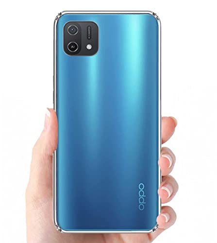 Image of COVERBLACK Rubber Back Cover for Oppo CPH2349 / A16k - Transparent