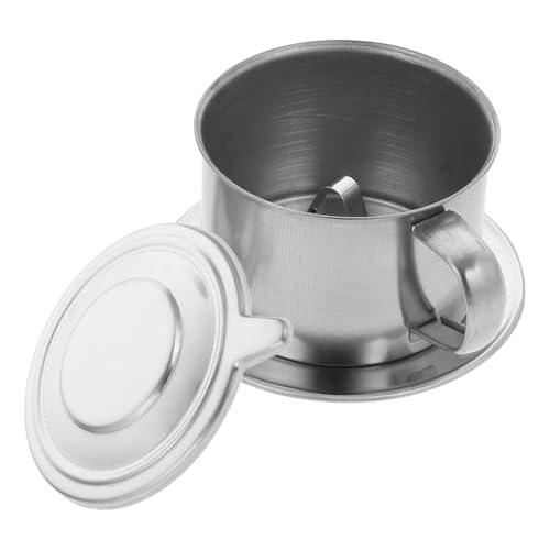 Lurrose Infusor de Café Reutilizable de Acero Inoxidable para Cafetera Vietnamita, Taza Individual Tapa para Uso en Oficina y Hogar