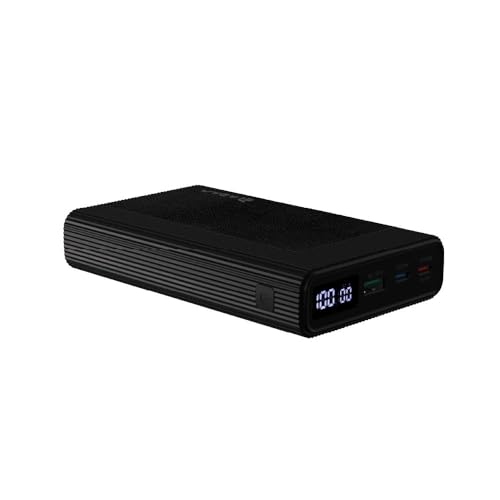 Image of ADAM ELEMENTS Fast Charger - GRAVITY Pro 100W Fast Charging Power Bank 20000mAh for iPhone 12 /13 /14 /15 series, iPad, MacBook Pro, AirPods & Apple Watch series (Black)