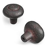 Hickory Hardware P3002-RI 1-1/4-Inch Refined Rustic Knob, Rustic Iron