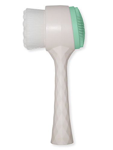 2 In 1 Manual Face Brush Cleanser - Exfoliating Brush - Face Cleansing Brush With Soft Bristles - Face Scrubber To Massage And Stimulate Your Face Skin - Deep Pore Exfoliation, Makeup, Acne, Dead Skin #TOP1