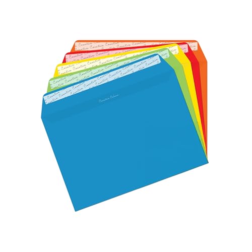 Blake Creative Colour C5 162 x 229 mm 120 gsm Peel & Seal Wallet Envelopes (45123) Assorted Bright Colours - Pack of 25