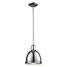 Z-Lite 711MP-CH Mason - 1 Light Mini Pendant in Utilitarian Style - 8 Inches Wide by 9.7 Inches High,