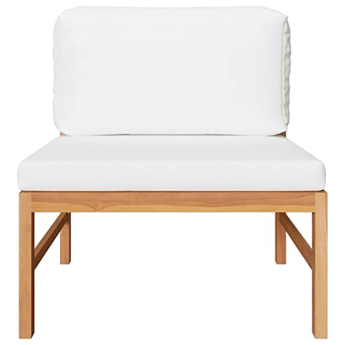RONGQI 3-TLG. Garten-Lounge-Set mit Creme Kissen, Lounge Gartenmöbel Set, Terassenmöbel Wetterfest, Gartenlounge, Balkon… – Bild 3