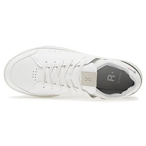 On Mens The Roger Centre Court Synthetic Leather White Jungle Trainers 12.5 US4