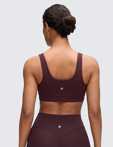 Image of CRZ YOGA Maternity V Neck Nursing Bras | Butterluxe, Doubled Lined, Light Support, Non Padded, Yoga, Extremely Soft, U Back, Wide Straps, Pregnancy and Postpartum