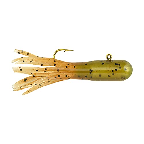 Berkley PowerBait Pre-Rigged Atomic Tubes Fishing Bait, Grasshopper, Irresistible Scent & Flavor,...