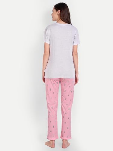Image of Bedtime story Cotton Night Suit for Women Girls | Women's Cotton Printed Pant & Top Night Suit Set Pyjama Set Sleepwear Nightwear Nightdress Loungewear