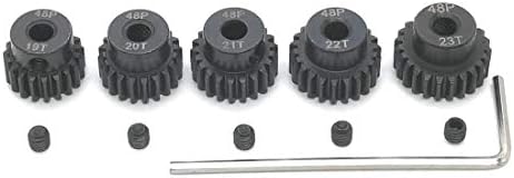 48P 19T 20T 21T 22T 23T Pinion Gear with Screw Driver for 3.175mm Shaft 1/10 RC Brushless Brush Motor by MakerDoIt