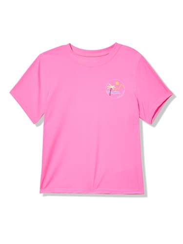 Image of Eddie Bauer Girls' Swim UPF 50+ Short Sleeve Sun Tee Rash Guard Shirt