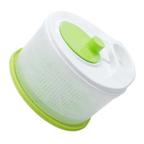 OKUMEYR 1set Fruit Salad Dehydrator and Vegetable Slicer Manual Strainer Basket for Efficient Washing and Drying of Fruits and Vegetables Ergonomic Handle Multi-use Kitchen Tool Easy to