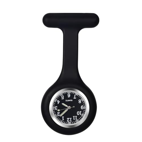 Image of Aroncent Nurse Fob Watch Collection: Medical Professional Lapel Pin-On Pocket Watches with Second Hand - Various Styles and Colors for Healthcare Workers