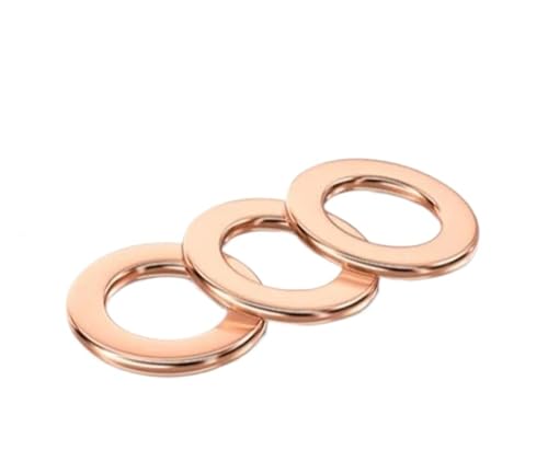 Joint de rondelle d'huile anti-fuite en cuivre pour carter moto M4 50pcs