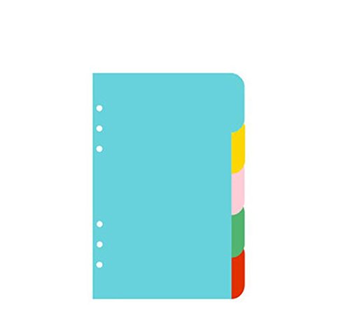 Lot de 2 intercalaires colorés A6 pour carnet de notes à feuilles volantes Cover
