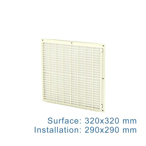 Set de filtro para ventilación de gabinete 3326-300 para ventilador de 225mm con rejilla de ventilación. miniatura 2