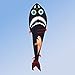 ZCFXGHH Garçons Et Filles, Jouets pour Enfants Et Adultes Énorme Cerf-Volant Requin Jeux De Plein Air Jouets D'été des Cadeaux De Cerf-Volant Colorés 100 * 440Cm (39,37 * 173.22In),Kite