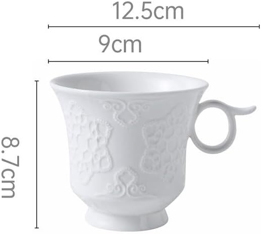 European Relief Ceramics Afternoon Tea Coffee Cup Saucer Set
