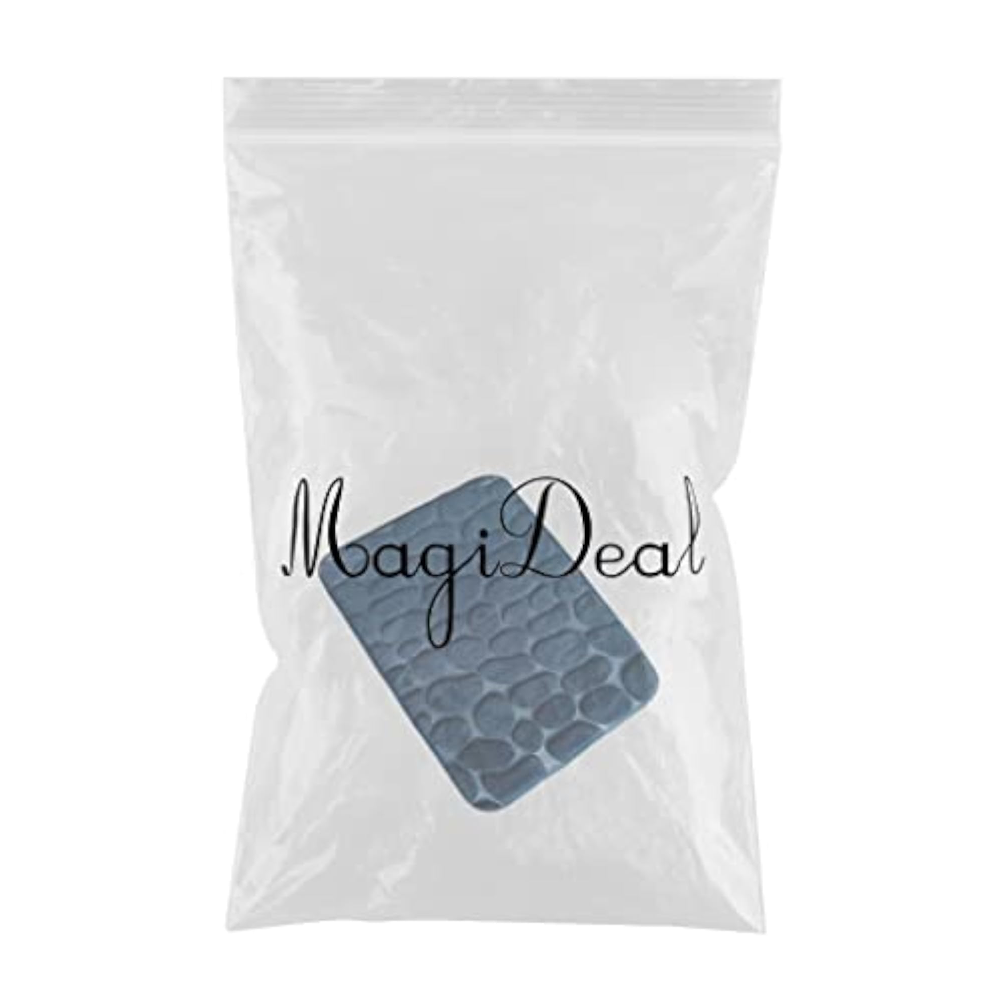 3D Effect Cobblestone Embossed Floor Rug for Bathroom