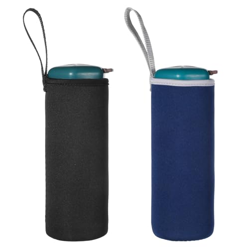 Styquenzer 2 Pcs Water Bottle Carrier Bag Neoprene Water Bottle Sleeve Portable Thickened Insulated Cup Sleeve 550 ml Bottles Sleeves for Men Women