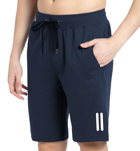 Image of West Gate Clothing Plus Sizes Men's Cotton Knee Length Shorts | Casual and Night Wear Mens Shorts | A1